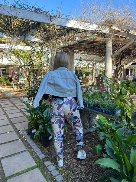 Purple Print Joggers