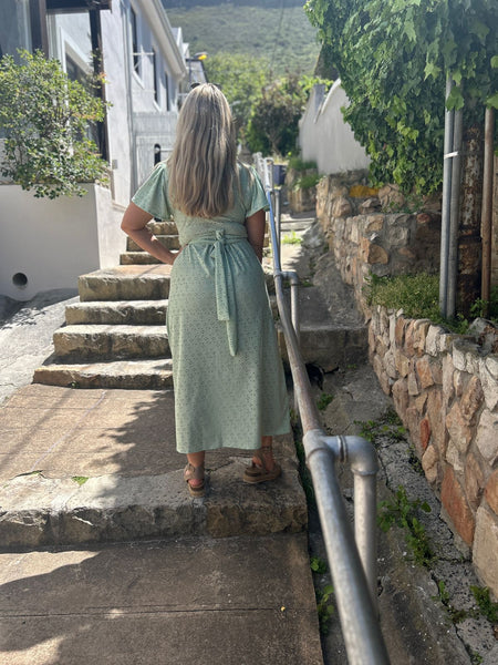 Mint Green Summer Wrap Dress