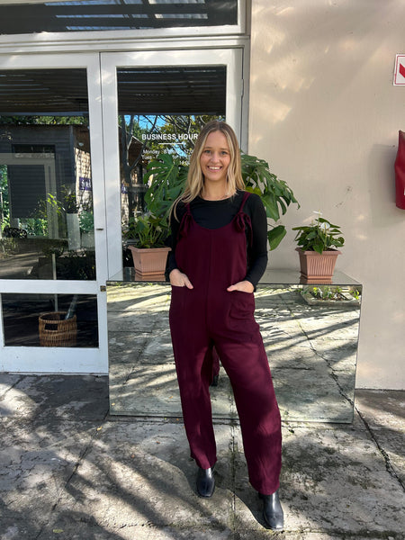 Plum Dungarees