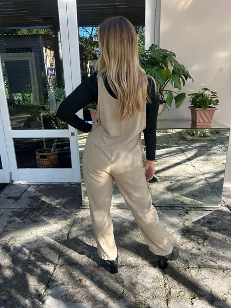 Beige Dungarees