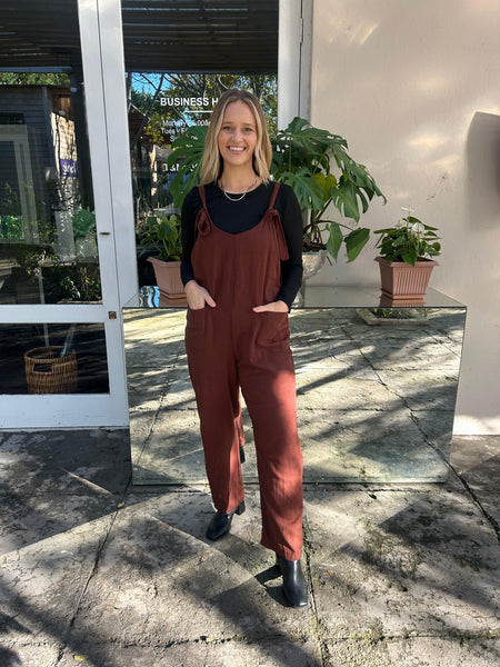 Chocolate Dungarees