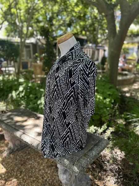 Black and White Men's Shirt