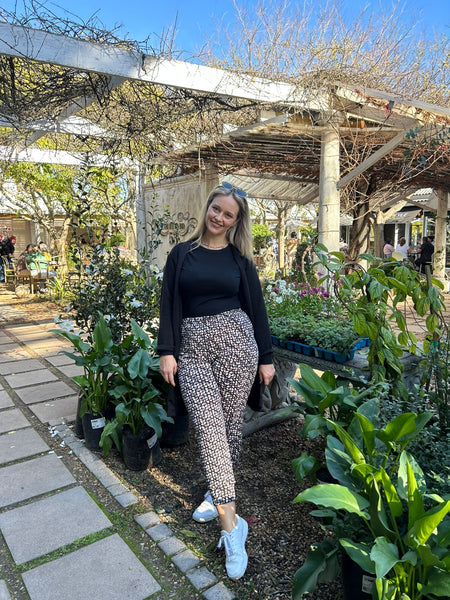 Brown Pattern Joggers