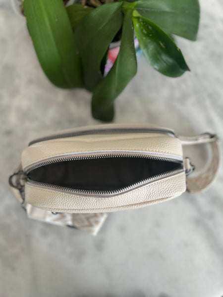 Cream Leather Handbag