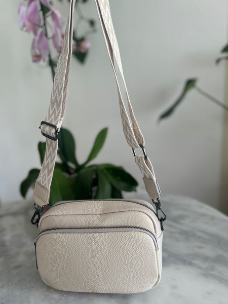 Cream Leather Handbag