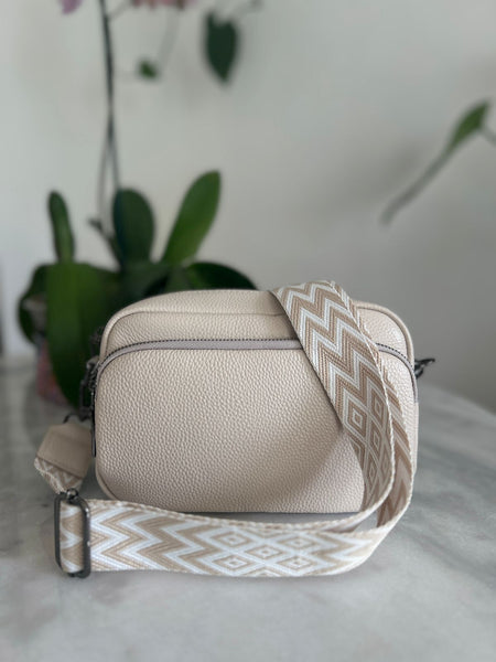 Cream Leather Handbag