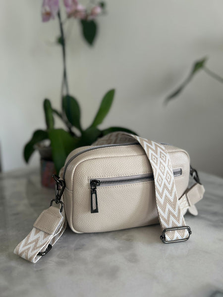 Cream Leather Handbag