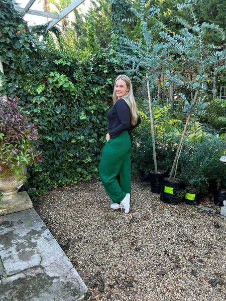Green Wide Leg Trouser