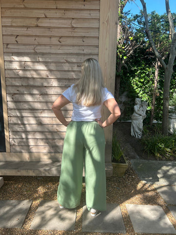 Green Wide Leg Trouser