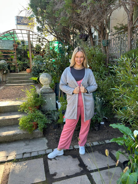 Grey Cashmere Kimono