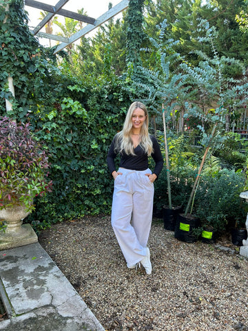 White Wide Leg Trouser