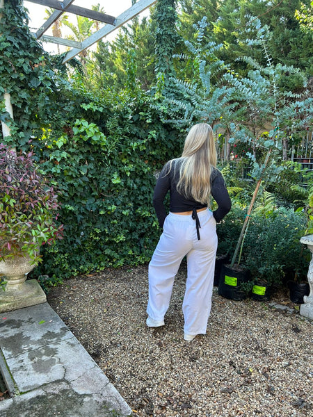 White Wide Leg Trouser