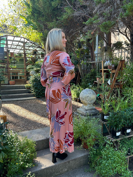 Dusty Pink Wrap Dress